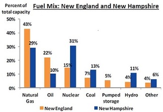 New Hampshire Generation Capacity Fuel Mix